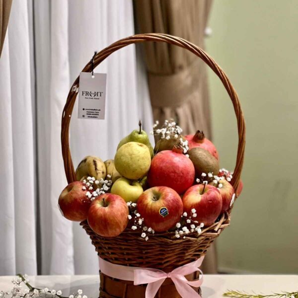 Deluxe Mixed Fruit Round Basket